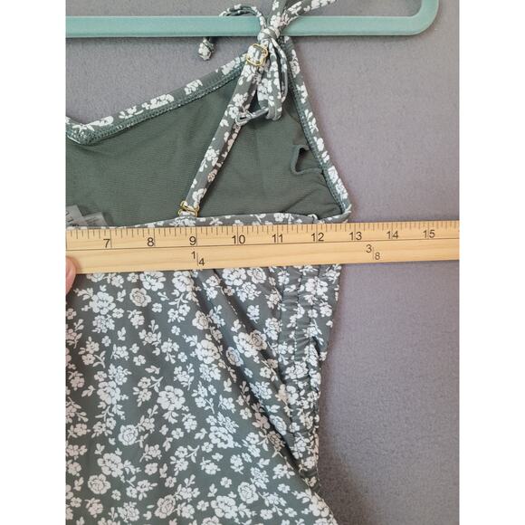 Cyn & Luca Green Floral One-Piece Swimsuit – Juniors S – EUC Swim Tank - Picture 6 of 9
